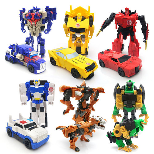 Jiayi one-step transformation toy model Optimus Hornet car King Kong robot children's educational boy toy