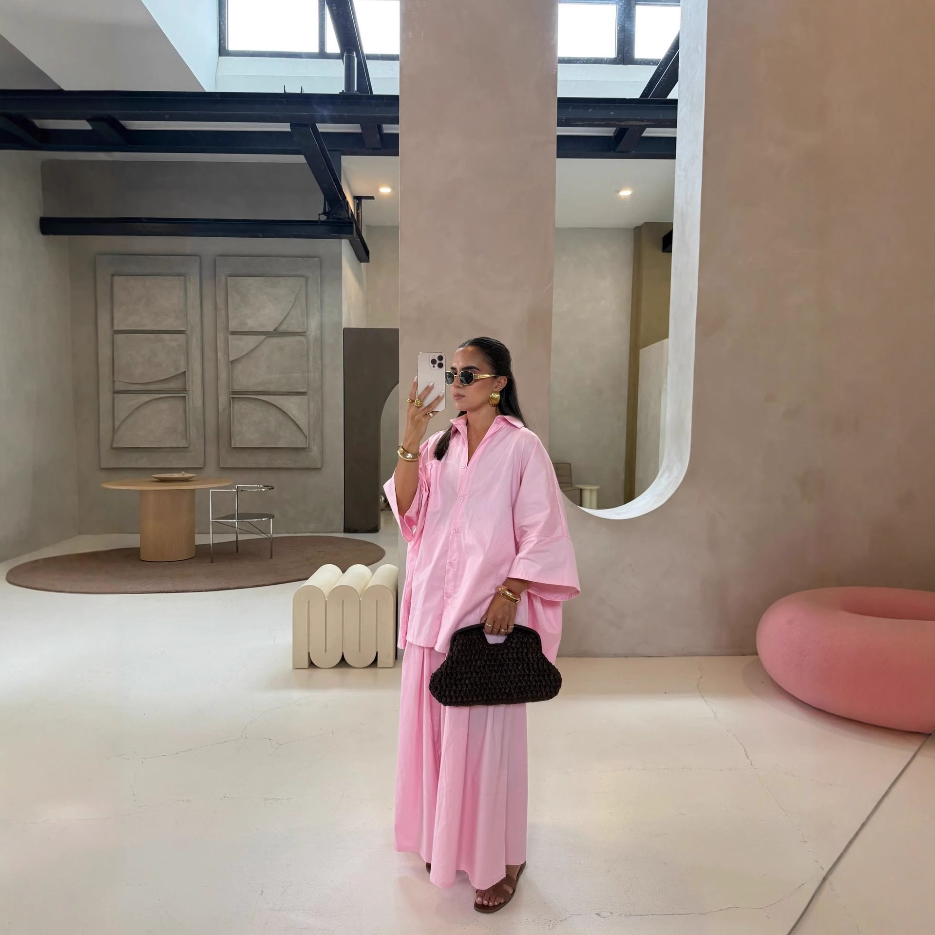 Summer comfortable solid color sleeves for leisure