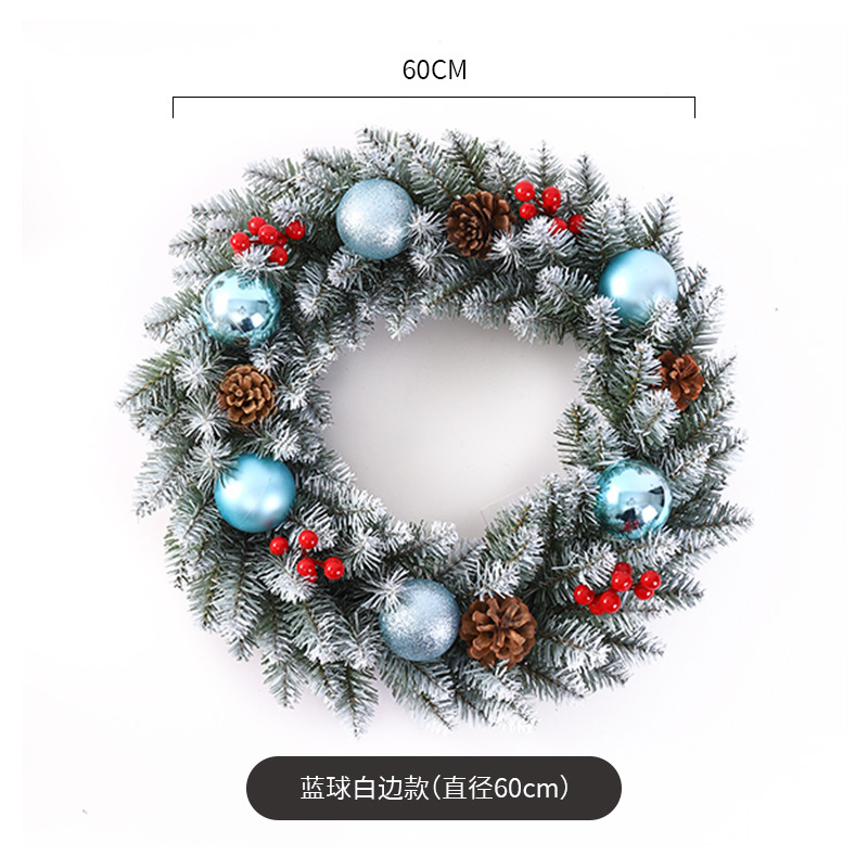 Decoración de Navidad Garland ratán 40/50/60cm decoración de Navidad Garland decoración escena diseño