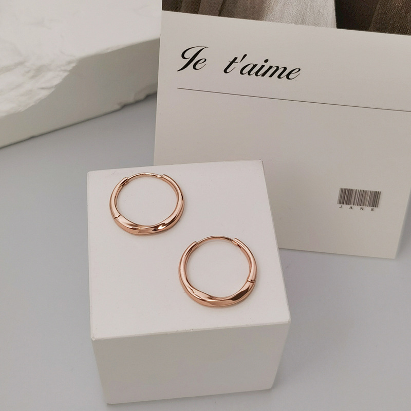 2022 nuevo todo en uno S925 pendientes de hebilla de oreja de plata pendientes simples elegantes de alto grado de estilo frío para mujer