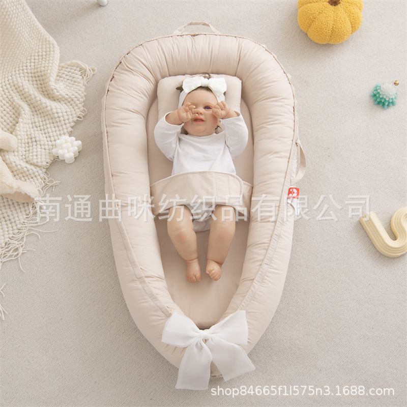 Transfronterizo Amazon nuevo tipo de cama para bebés, ala protector de babadilla, cama media, silla de bebé plegable portátil image 5