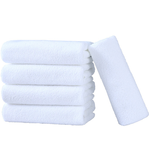 白毛巾 一次性酒店宾馆洗浴澡堂logo花边吸水白色毛巾