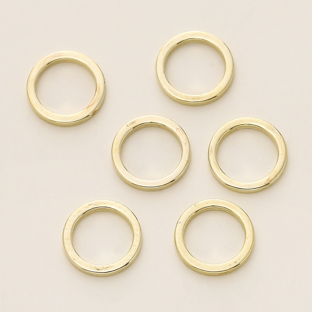 14k color retention closed ring / 10 PCs/bag (1.0*4mm/aperture 2mm)