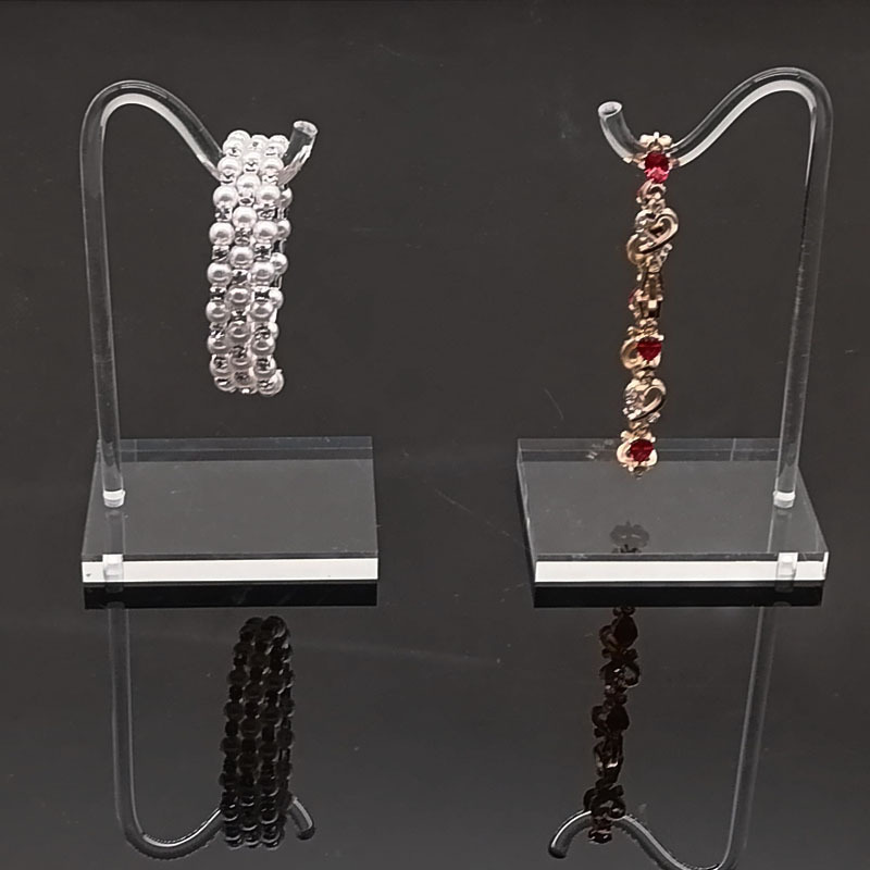 Simple Style Geometric Arylic Jewelry Rack display picture 2