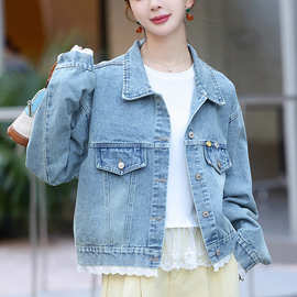 小香风牛仔外套女2025新款爆款春秋洋气时尚高端小个子品牌短上衣