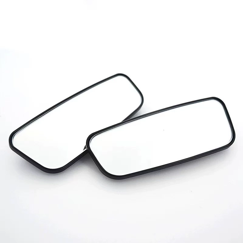Retroreflective adjustable wide-angle auxiliary rear view mirror for car