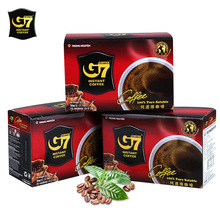 越南中原g7黑咖啡粉美式咖啡純黑咖啡速溶健身官方