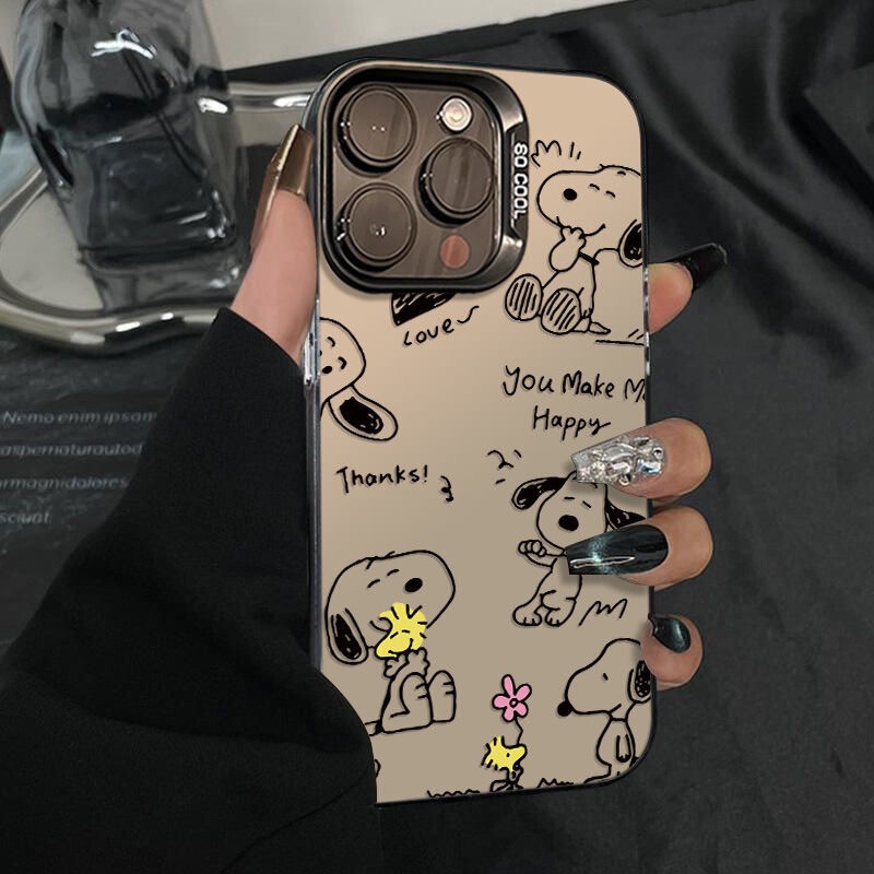 Cute Snoopy Suitable for iPhone 17 Pro Max Phone Case Apple 16 Plus Cartoon 15 Anti-Drop 14/13