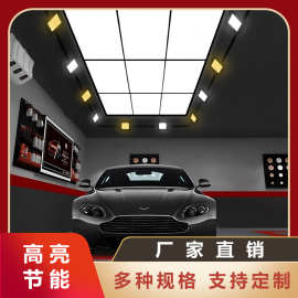 汽车美容灯九宫格灯无尘贴膜工位灯洗车房蜂窝灯220V跨境无尘工位