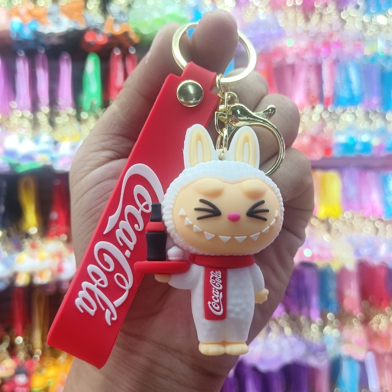 クリエイティブホットスタイルラブブキーホルダー漫画リトルシープペンダントおもちゃベビーグラバーかわいいキーチェーンリング卸売|undefined
