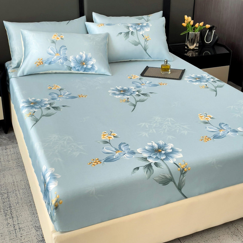 Cama de hielo de verano, cama desnuda de lujo ligera, cubierta de protección de colchón todo incluido, cubierta de cama de hielo lavada con agua. image 10