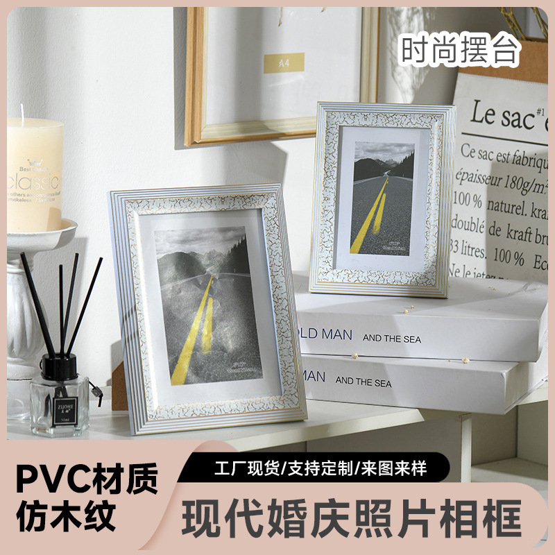 Modern Photo Frame Picture Frame Photo Frame Square Multi-Size Painted Wooden Photo Frame Photo Frame Creative Photo Frame Table
