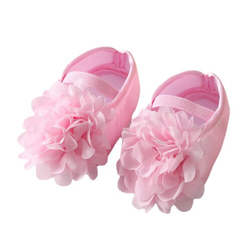  New Baby Shoes Headband Set European and American Flower Cute Princess Shoes 0-3-6-9-12 Months Baby Shoes