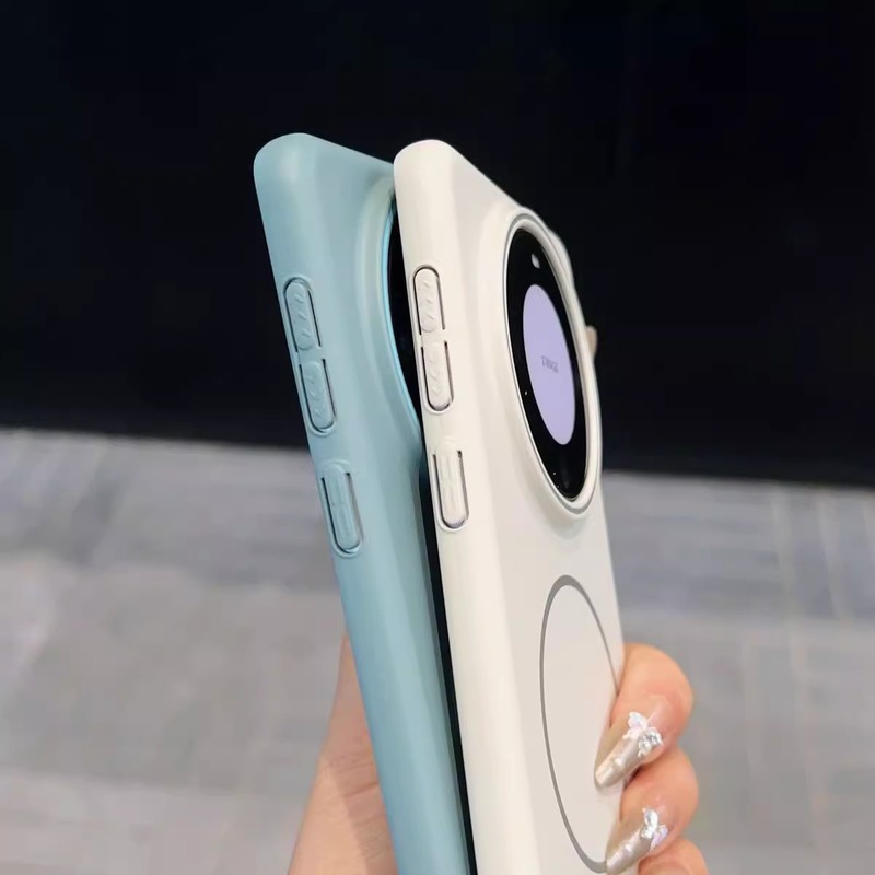 Huawei Pura80Proに適した肌触りの良いマット磁気吸着式スマホケース、Mate70超薄型P60フルカバーPC保護ケース|undefined
