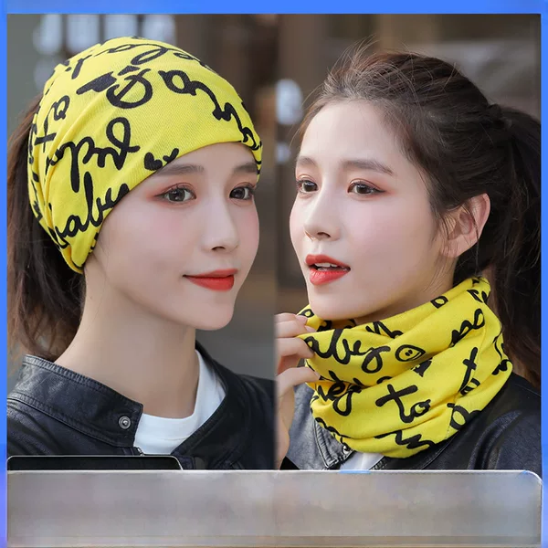 Cold-proof Warm-keeping Varied Neck Pullover Autumn and Winter Stack Cap Cashmere Neck Sleeve Multifunctional Knitted Men's and Women's Twisted Cap