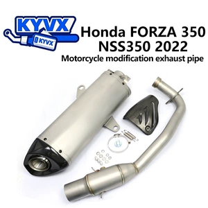 Forza 350 Fosha 300 Skuter Tam Qara Ön Səsboğucu Borusu Titan Karbon Dəsti
