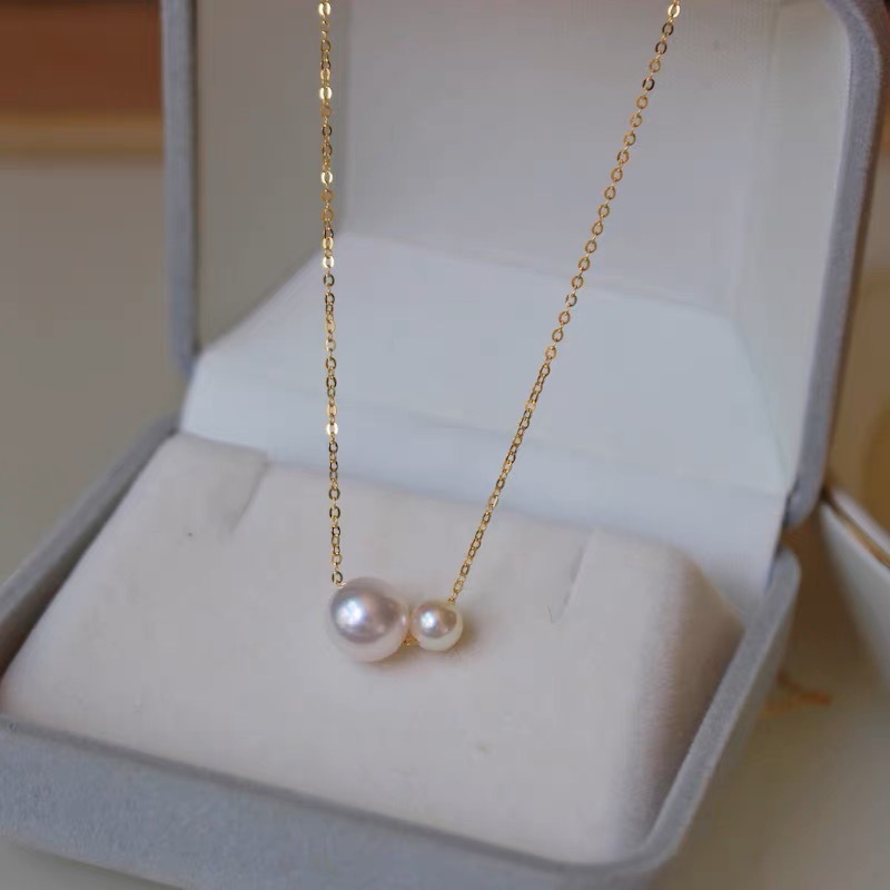 Colar de pérolas de luxo com fecho magnético para mulher_voghion.com