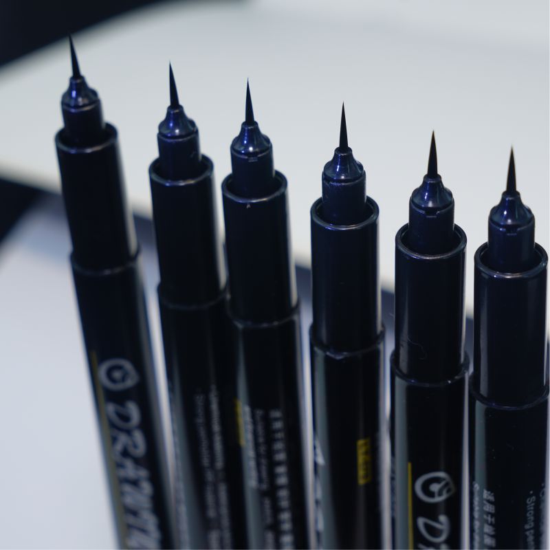 Comes with a Black Oily Soft-Head Ultra-Fine Brush Pen for Hook Line Stroke Painting Financial Animation Calligraphy Writing Pen