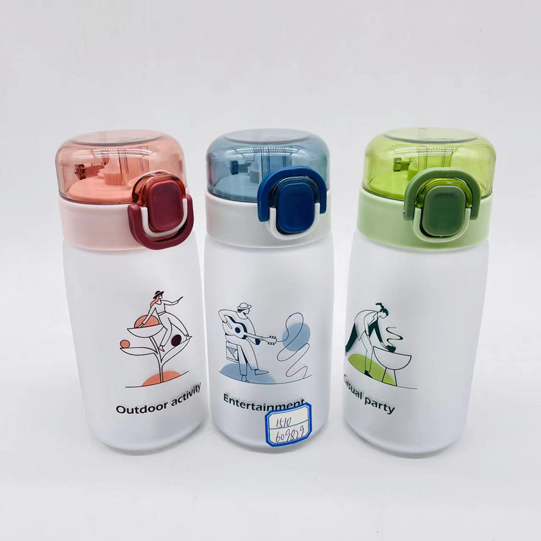 Dumedo plástico taza de agua masculino y femenino estudiante deportes portátil espacio al aire libre taza estudiante hervidor con compartimiento de té