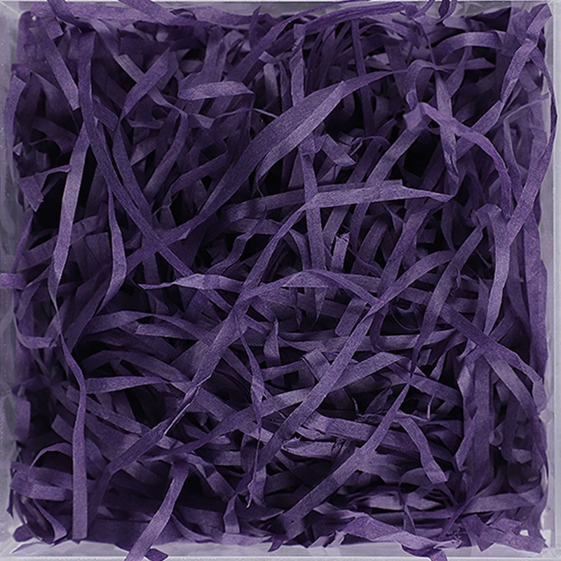 Фабричная продажа коробка подарочная из хлопка бумажной крошки (crushed paper silk) и травяной стебель из шелковой ткани, пасхальная-fold заполнение бумажными волокнами 20 грамм