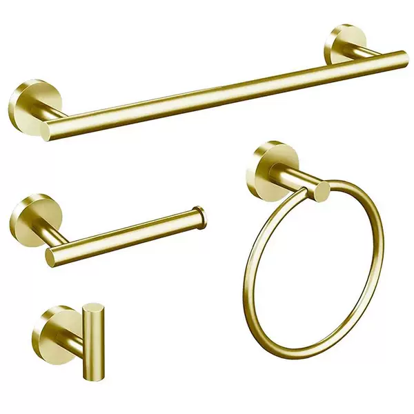 Black Towel Rack Set 304 Stainless Steel Bathroom Rack Toilet Towel Bar Set Hardware Pendant