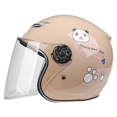 Helmet Unisex Children's Half | Motosiklet kaskı (dəbilqə) - beige