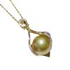 Pendant from pearl, elegant necklace for mother, silver 925 sample