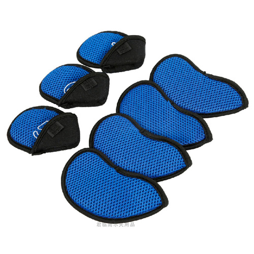 New golf iron cover nylon mesh club protective cover breathable mesh cloth head cap cover 10 pieces/set 7 colors