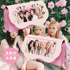 blackpink周邊學生文具盒韓女團金智妮應援同款新大容量筆盒學生