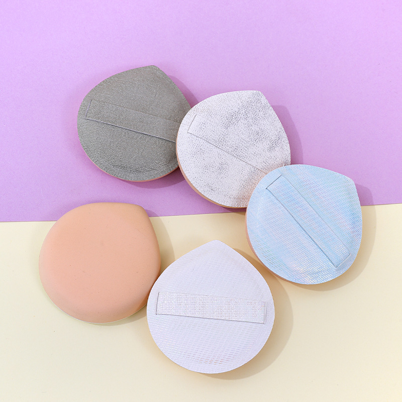 Personalizado de alta gama 100 puntos soplo de polvo de algodón de azúcar bomba Q no come polvo, esponja de maquillaje de poliuretano de doble uso húmedo y seco cojín de aire