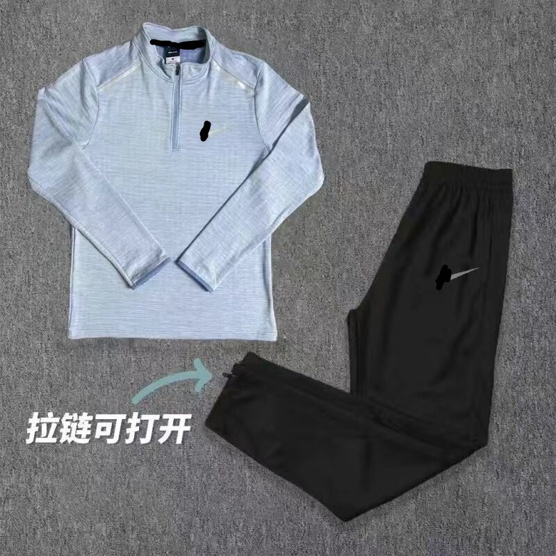 Sports Zipper Quick-Drying Clothing Running Men's and Women's Same Style Track and Field Training Suit Physical Examination Competition Sportswear Long-Sleeved Pants Sports Zipper Quick-Drying Clothing Running Men's and Women's Same Style Track and Field Training Suit Physical Examination Competition Sportswear Long-Sleeved Pants