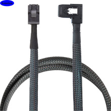 MINI SAS HD SFF-8643 4I转SAS SFF-8087左弯服务器内部连接线