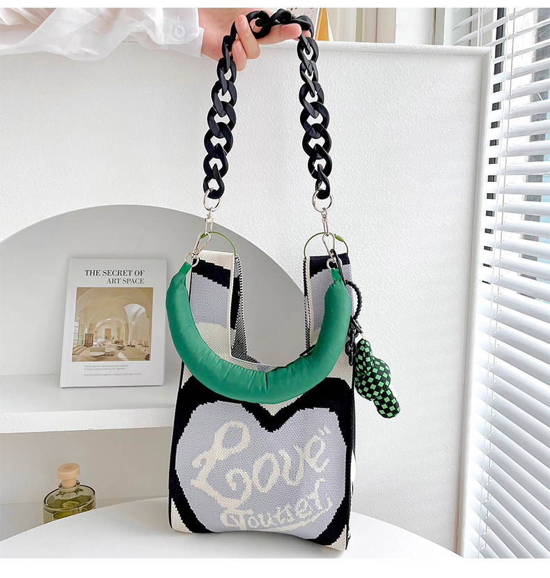 Polyester Letter Heart Shape Bag Strap display picture 2