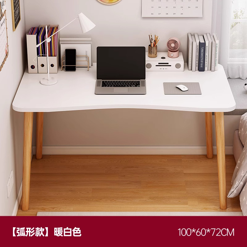 Comodador, escritorio de dormitorio, estante de escritorio, mesa de maquillaje simple, mesa de computadora simple junto a la cama.