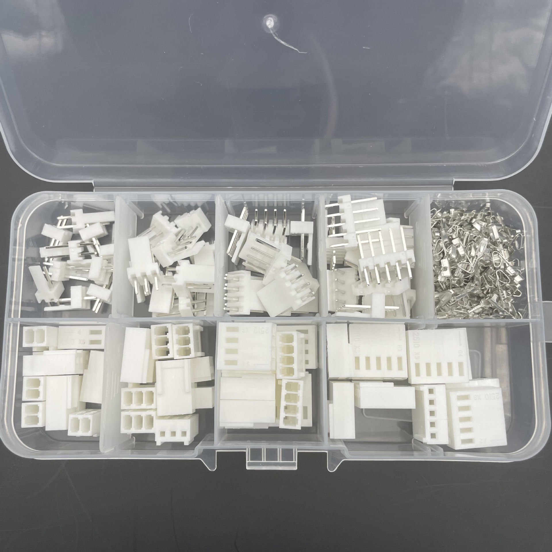 盒装230个 KF2510-2/3/4/5p公/母胶壳直针座连接器配端子套件