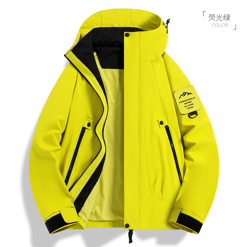 户外机能冲锋衣女款三合一防风防水情侣山系徒步进藏登山服外套男|undefined
