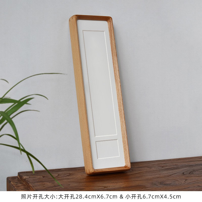 無垢材額縁、ほぞ穴加工、長方形、丸角、斜めエッジ、組み合わせ、ウェディング、カップル、卓上、クリエイティブな額縁、展示台、卸売、結婚式