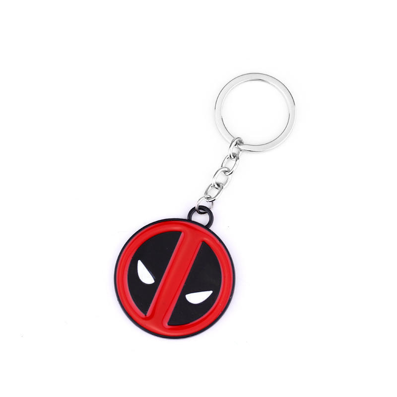 影视周边 死侍Deadpool标志项链 合金钥匙扣 现货 一件代发-阿里巴巴