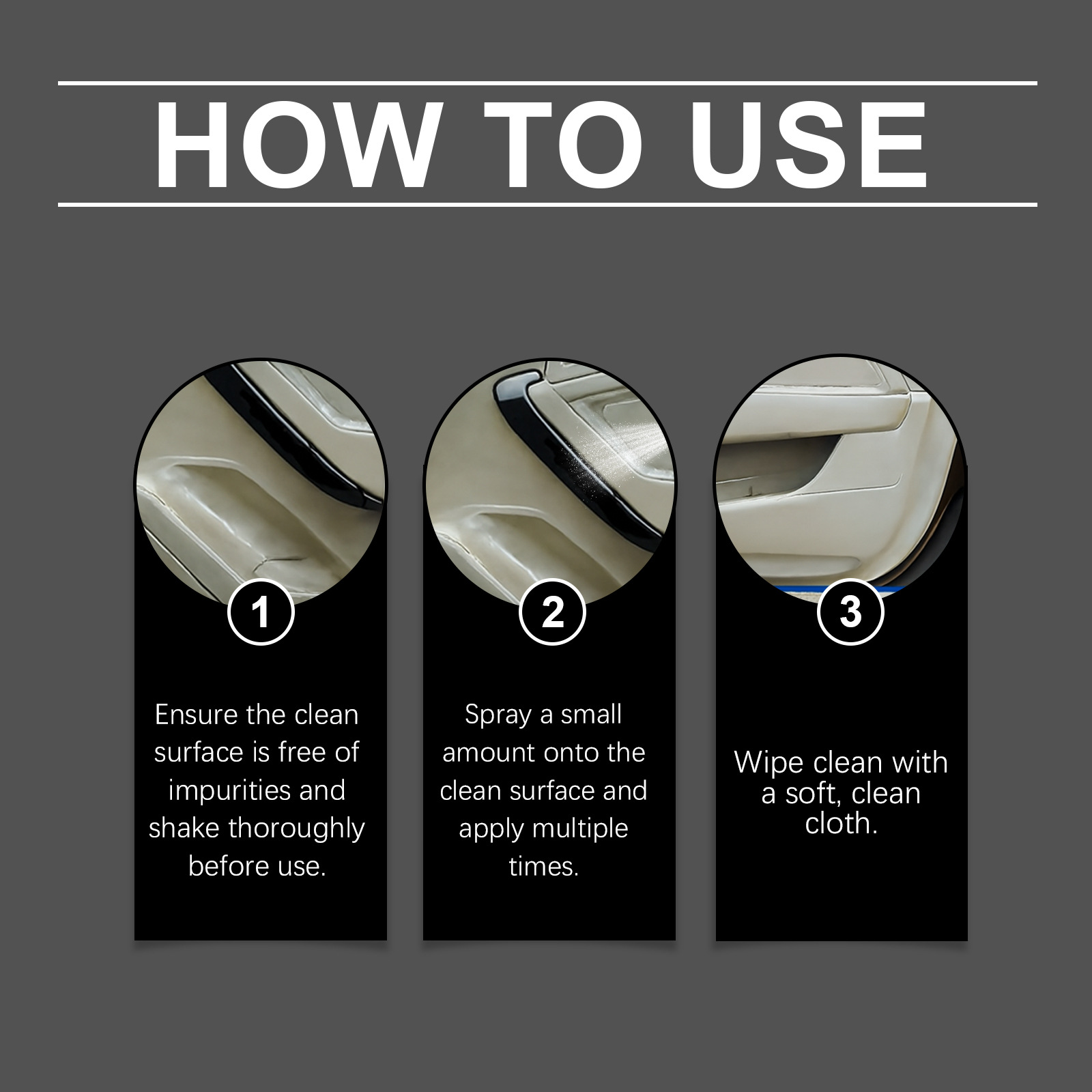 Homonth Car Interior Cleaning Spray Maintenance Renovation Interior Surface Cleaning and Decontamination Universal Cleaner