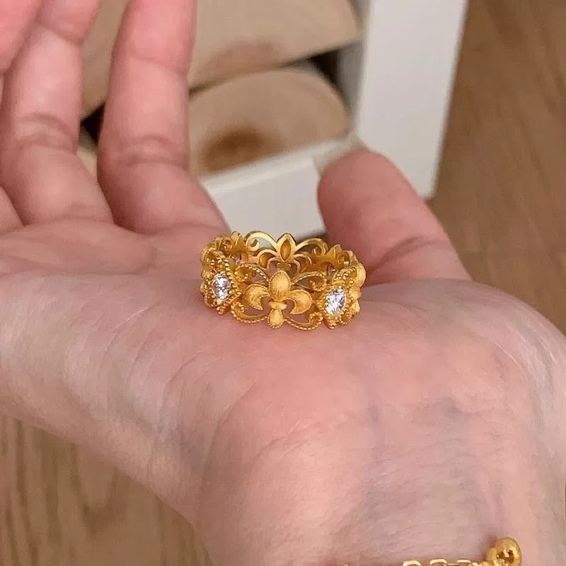 Retro universal ring, light luxury style, on index finger, wholesale