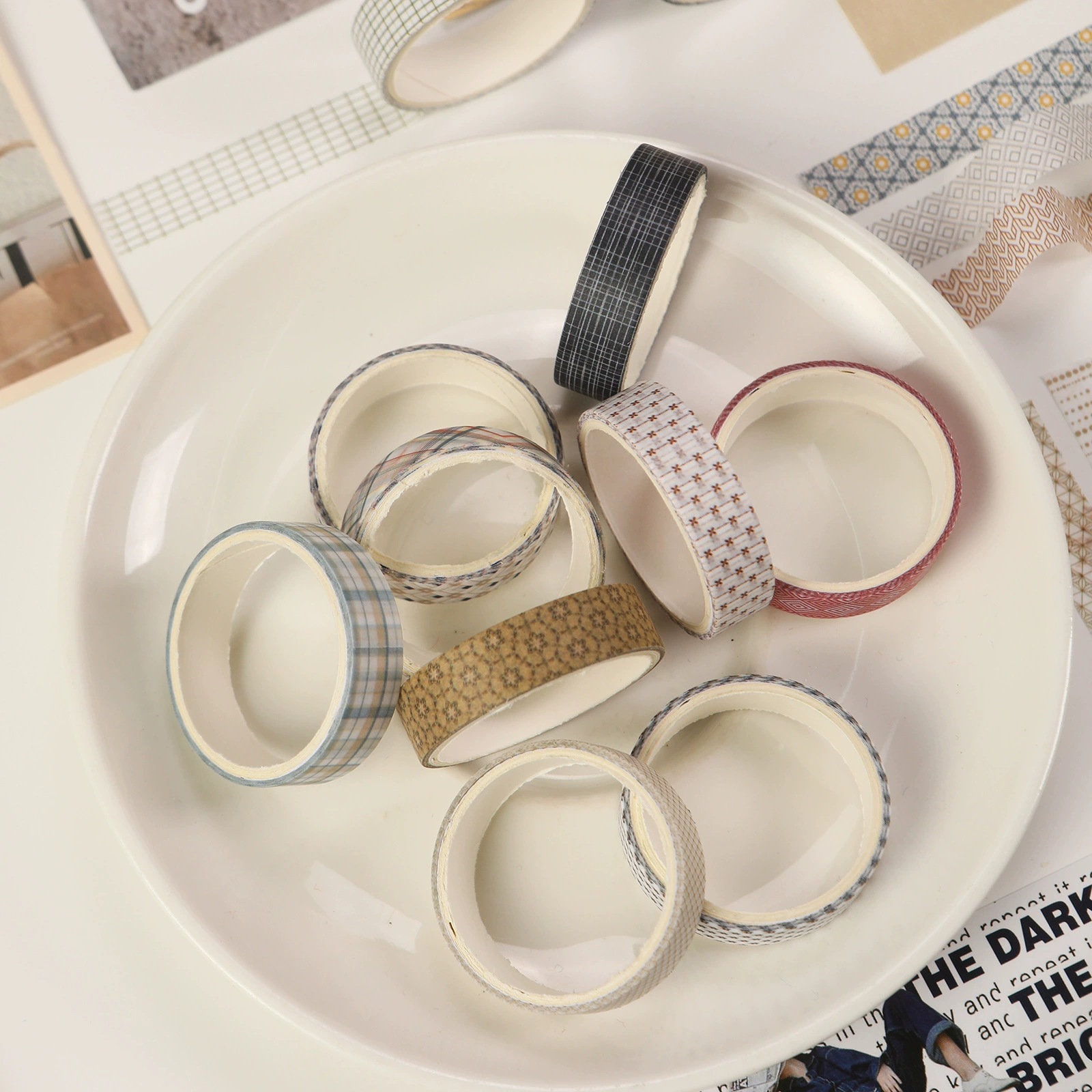 SDRT250308 Plain Paper Series Hepattern Tape Set Cross-border Products