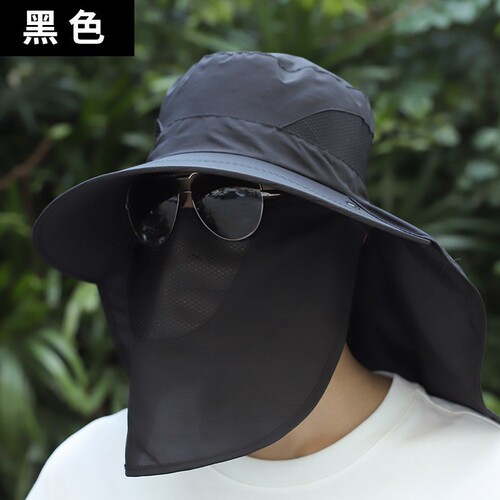 Outdoor fishing sun hat for men, summer sun shade hat, neck and face protection, spring and summer sun protection hat for men.