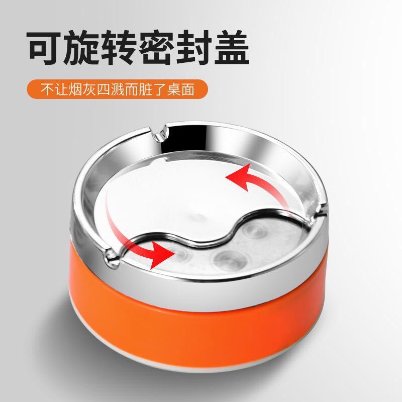 Cenciero personalidad creativa en línea famoso hogar con cubierta anti-caída sala de estar cabecera de cama grande pequeño de acero inoxidable plástico cigarrillo