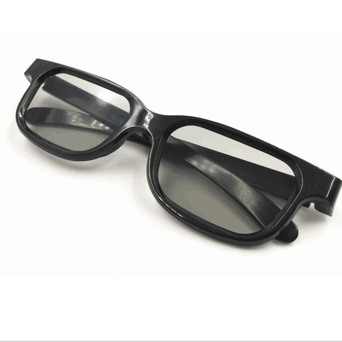 3D Polarized Glasses, ABS Frame, Round Polarizers, Real-D Compatible, Lightweight 0.02 kg