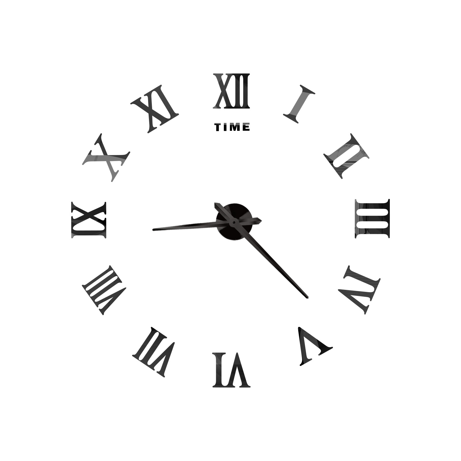 Reloj romano gran reloj de pared Reloj de pared creativo Reloj de pared acrílico DIY reloj romano reloj digital