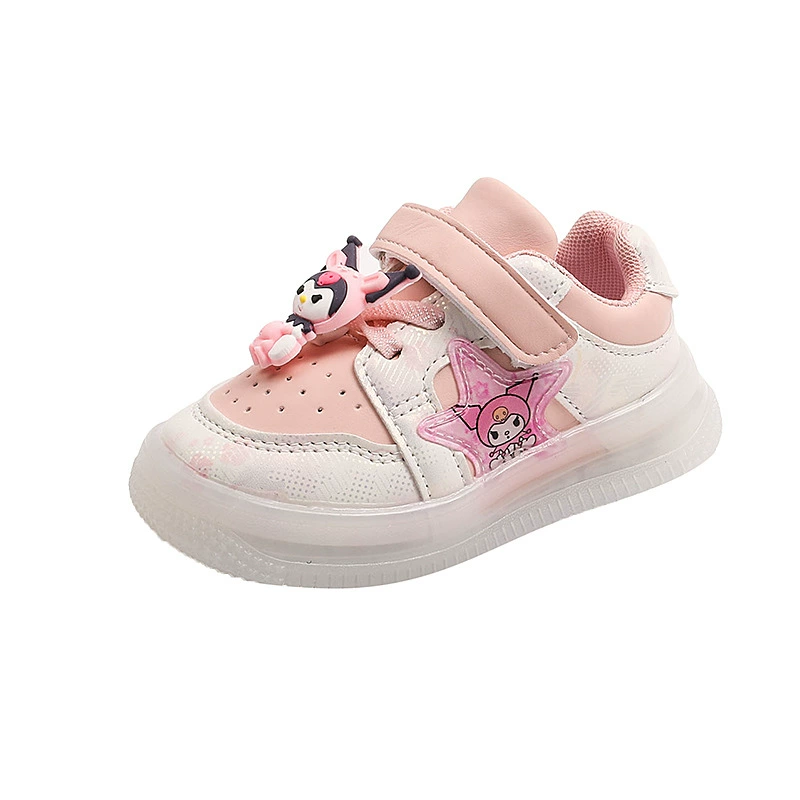 Children's cartoon footwear, light panel, sneakers, soft sole