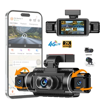 Cross-Border 4g High-Definition Night Vision Wifi Dash Cam with Remote Monitoring and Adas Bsd Warning (Driving recorder)