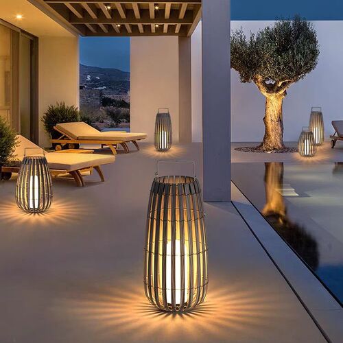 Solar Outdoor Lantern Courtyard Lantern Garden Decoration Floor Lamp Villa Lawn Lamp Waterproof Outdoor Terrace Atmosphere Lamp