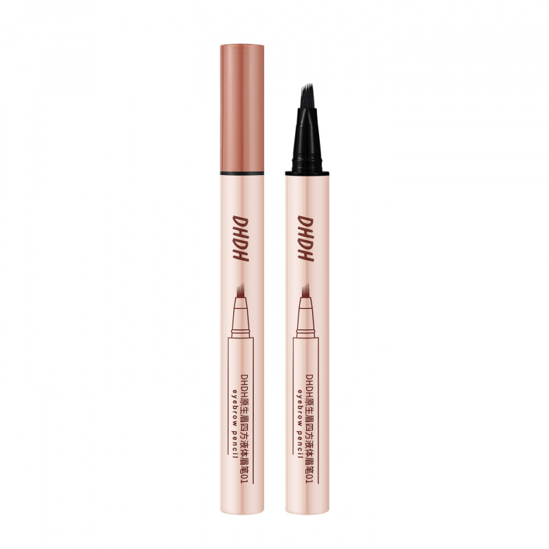 DHDH cejas nativas lápiz de cejas líquido cuadrado, cejas salvajes impermeables, anti-transpiración, maquillaje especial, maquillaje natural image 6