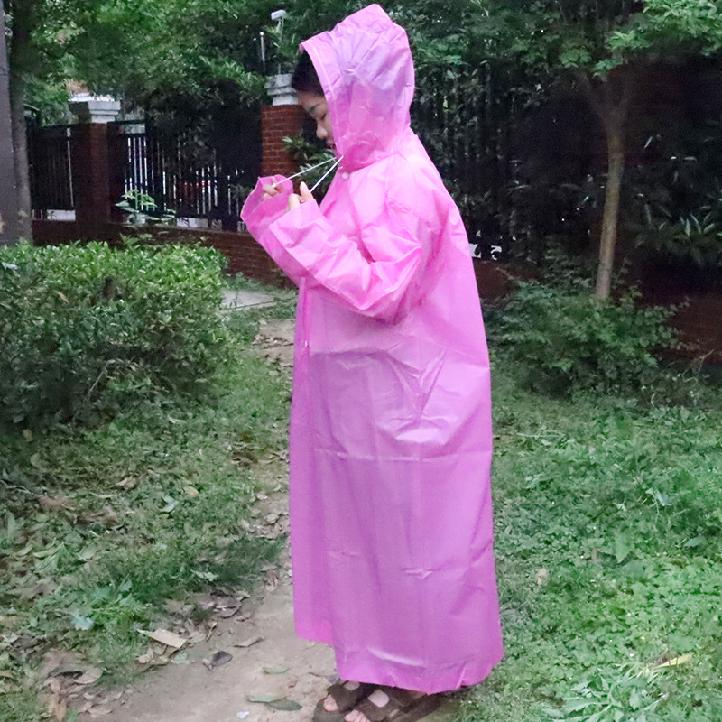 雨衣厂家批发EVA一次性连体雨衣户外旅游透明游乐场加厚雨衣|undefined